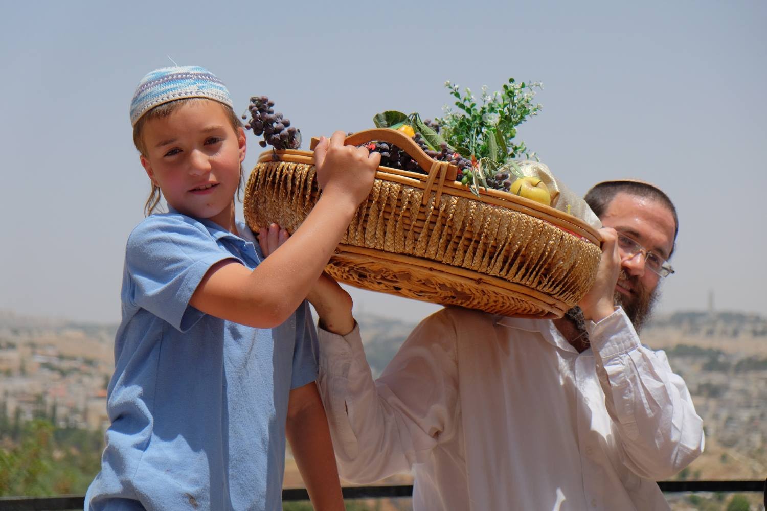 Reenactment of the Biblical Shavuot First-Fruits & Twin Loaves Offerings