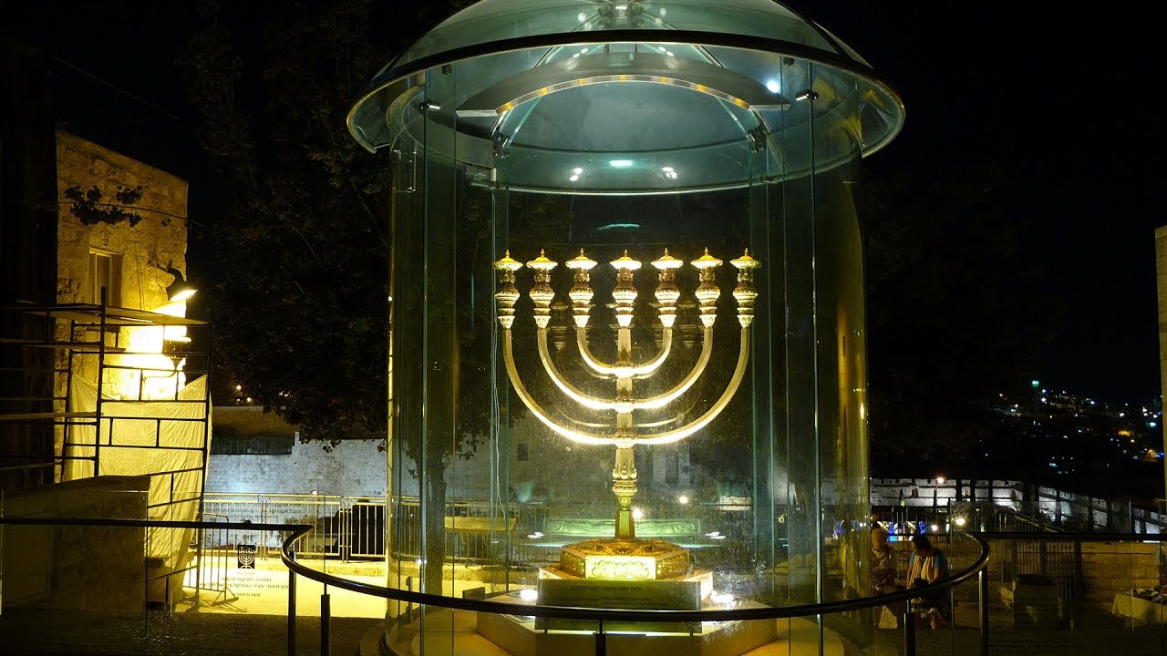 A Replica of the Temple’s Menorah in the Old City of Jerusalem